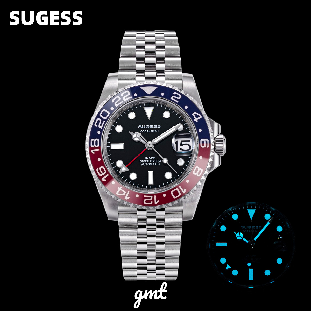 Rolex Watch Submariner - Jam Tangan Selam Pria Sugess GMT