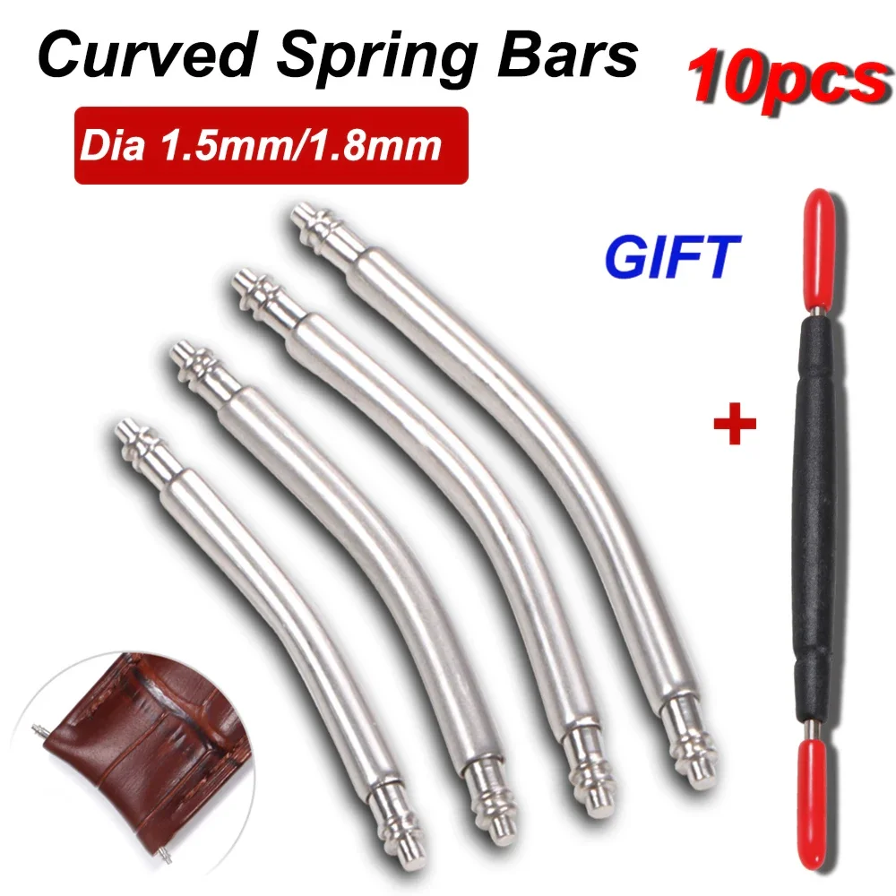 Spring Bar Tool Set - 10 Buah Batang Pegas Ujung Melengkung