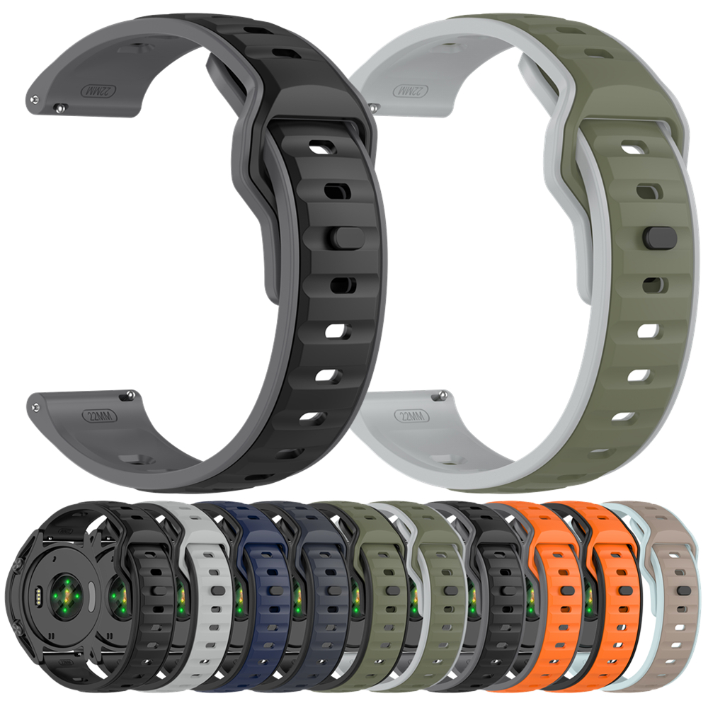 Silicone Watch Band 22Mm - Tali Silikon 20 22Mm untuk Polar