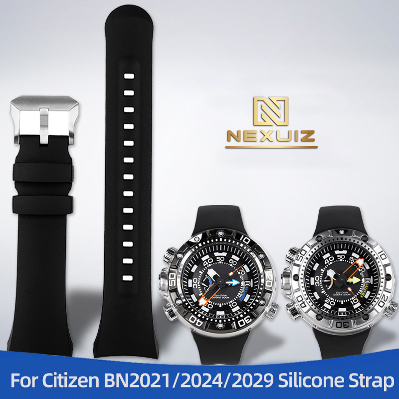 Citizen Watch Promaster - Tali jam tangan silikon lengkung khusus