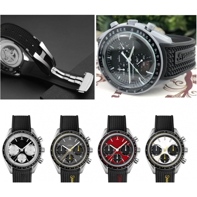 Tali Jam Tangan Silikon Karet  - Omega Watch Speedmaster ulasan dan harga