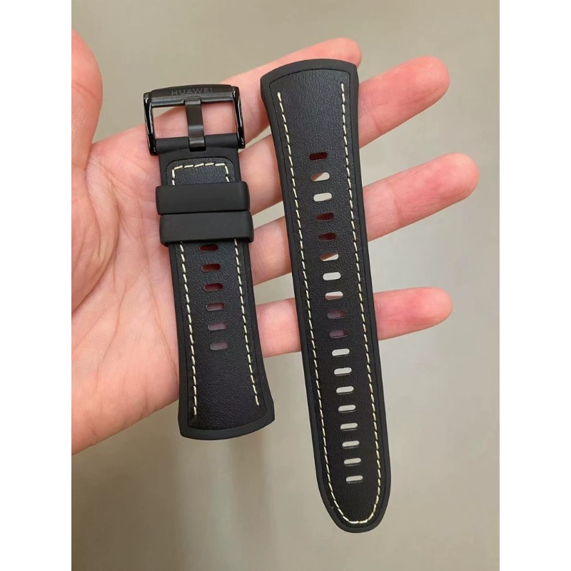 Tali HUAWEI Hitam Kulit Asli & - Leather Strap Quick Release ulasan dan harga